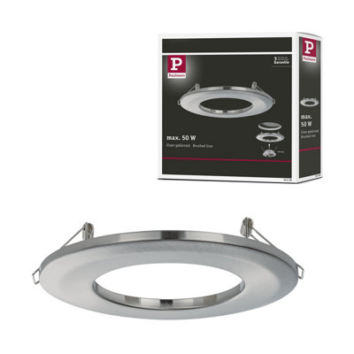 Paulmann Adapter Recessed Light Installation Adapter Diameter 130 mm Brushed Iron from B&Q
