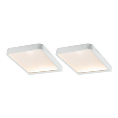 Paulmann 93583 Led Under-Cabinet Luminaire Vane Panel Angular Set Of 2 Cabinet Luminaires Including Led Module 2X67W from B&Q