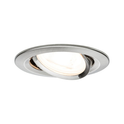 Paulmann Recessed Luminaire Nova Swivelling Round 84 mm 50 Deg. Tilt Gu10 Max. 35W 230V Dimmable Brushed Iron
