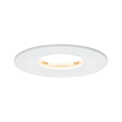 Paulmann Led Recessed Luminaire Nova Plus Coin Rigid Ip65 Round 78 mm Coin 6W 470Lm 230V Dimmable 2700K Matt White