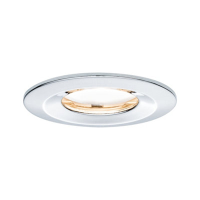 Paulmann Led Recessed Luminaire Nova Plus Coin Rigid Ip65 Round 78 mm Coin 6W 470Lm 230V Dimmable 2700K Chrome