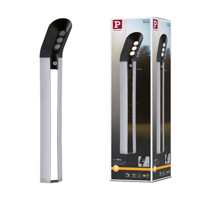 Paulmann 94252 Soley Solar Bollard Light Led Outdoor Luminaire Incl. 1X1.22 Watt Anthracite Plastic 3000 K Warm White from B&Q