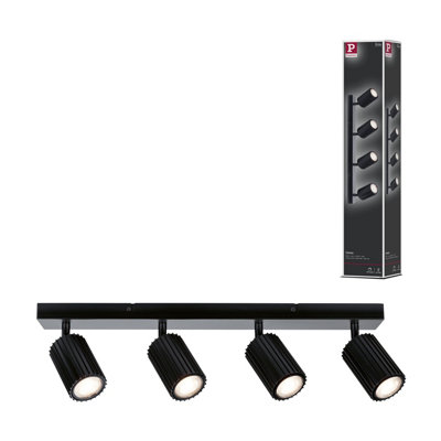 Paulmann Spotlight Lirena Gu10 Max. 4X10W Black Matt Metal 94922 from B&Q