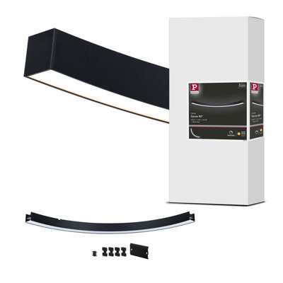 Paulmann 98172 Linion Light Channel 90  Deg. Tilt 24V 13W 3000K Signal Black from B&Q