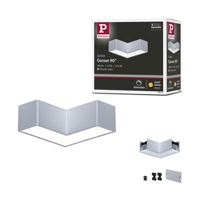 Paulmann 98176 Linion Light Channel 90  Deg. Tilt 2000Lm/m 3000K Chrome Matt from B&Q