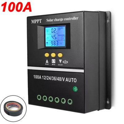 thumbnail image 2 of 4000W 100A MPPT Solar Charge Controller 12V/24V/36V/48V Battery Regulator With USB 2 of 3