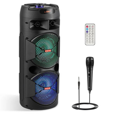 4000W Loud Portable Wireless Bluetooth Speaker Stereo Bass MIC USB FM ...