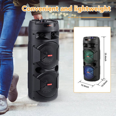 4000W Loud Portable Wireless Bluetooth Speaker Stereo Bass MIC USB FM ...