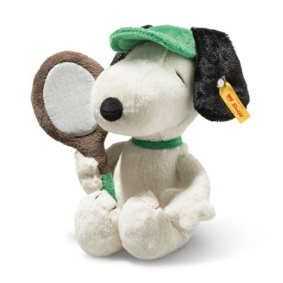 Steiff Snoopy Tennis Teddy Soft Toy 22Cm from B&Q