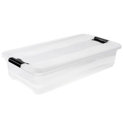 Keeeper Crystal Box 33 Litre With LidTransparent from B&Q