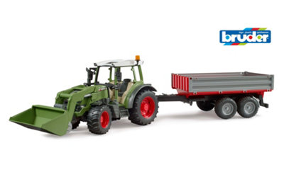 Bruder Fendt Vario 211 Tractor Playset with Frontloader and Tipping Trailer - Image 6