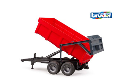 Bruder Tipping Trailer (Red) Detailed Vehicle & Playset Model from B&Q