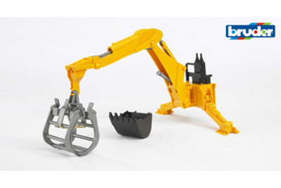 Bruder Rear Hydraulic Arm with Grab Accessory - Toy Tractor Attachment - Image 5