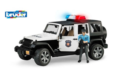 Bruder Jeep Wrangler Unlimited Rubicon Police With L S Module & Officer Emergency Response Playset from B&Q