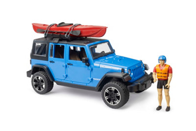 Bruder Jeep Wrangler Unlimited Rubicon With Kayak & Kayaker Adventure Vehicle Playset from B&Q