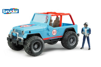 Bruder Jeep Cross Country Racer (Blue) With Driver Off-Road Racing Playset from B&Q