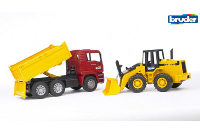 Bruder Man Tga Construction Truck And Articulated Road Loader Fr 13 Construction Loader Model from B&Q
