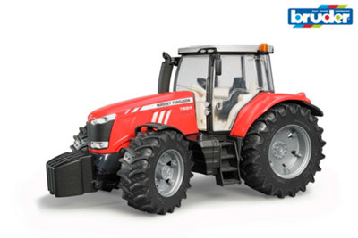Bruder Massey Ferguson 7624 Detailed Vehicle & Playset Model - Red - Image 6