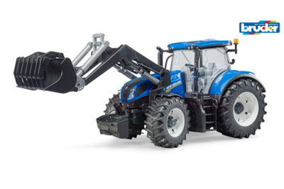 Bruder New Holland T7.315 With Frontloader Construction Loader Model from B&Q