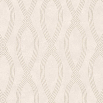 Galerie Purity Cream Geometric Wallpaper from B&Q