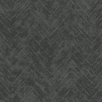 Galerie Purity Black Geometric Wallpaper from B&Q