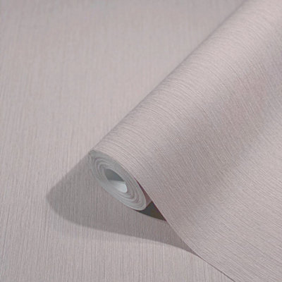 Galerie Avalon Light Pink Verticle Texture Embossed Wallpaper from B&Q