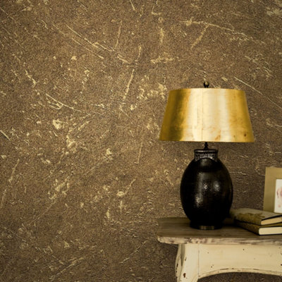 Galerie 32819 Wallpaper - Plain Texture Bronze Brown - Image 3