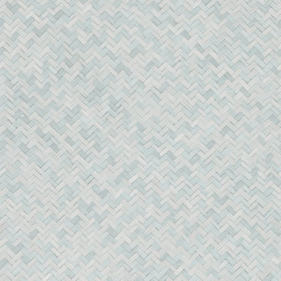 Galerie Eden Collection Green Rattan Chevron Effect Wallpaper Roll from B&Q