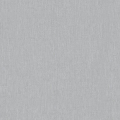 Galerie Eden Collection Grey Linen Effect Wallpaper Roll from B&Q