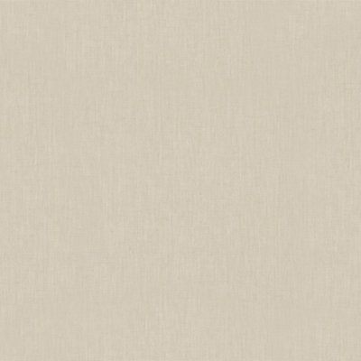 Galerie Eden Collection Beige Linen Effect Wallpaper Roll from B&Q