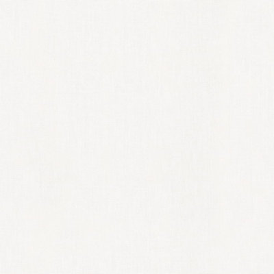 Galerie Eden Collection White Linen Effect Wallpaper Roll from B&Q