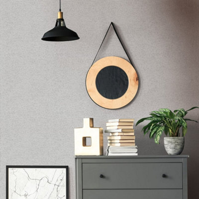 Galerie Silver Grey Structure Wallpaper from B&Q
