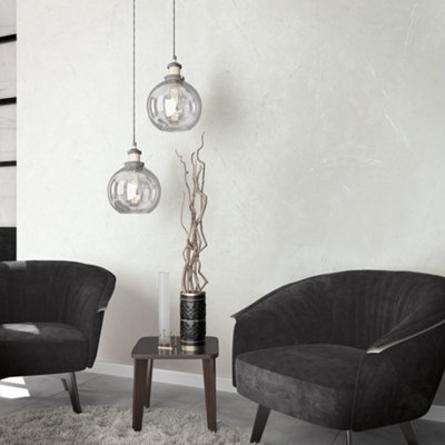 Galerie Serene Collection White Metallic Hue Plaster Effect Wallpaper Roll from B&Q