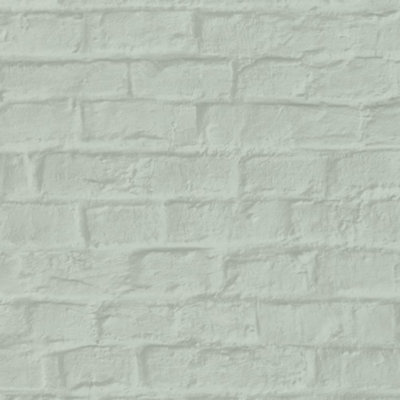 Galerie Loft 2 Greige Exposed Brick Design  Wallpaper Roll from B&Q