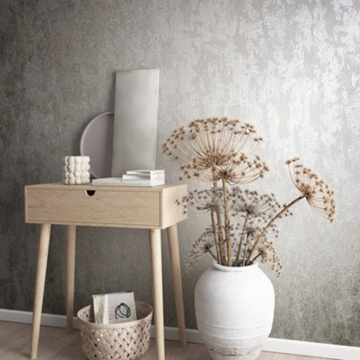Galerie Urban Textures Metallic Taupe Abstract Structure Texture Wallpaper Roll from B&Q