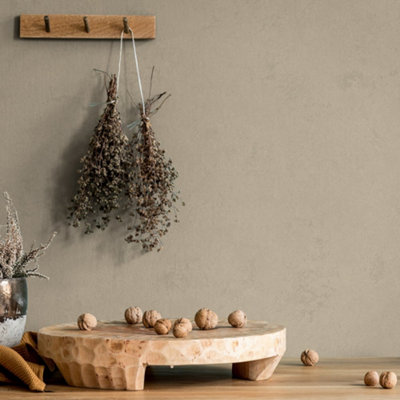 Galerie Terra Beige Earthy Texture Eco Clay Wallpaper from B&Q