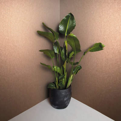 Galerie Eclectic Orange Metallic Look Wallpaper from B&Q