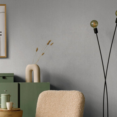 Galerie Flora Grey Rope Weave Wallpaper from B&Q