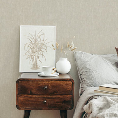 Galerie Heritage Structure Beige Plain Texture Wallpaper Roll from B&Q