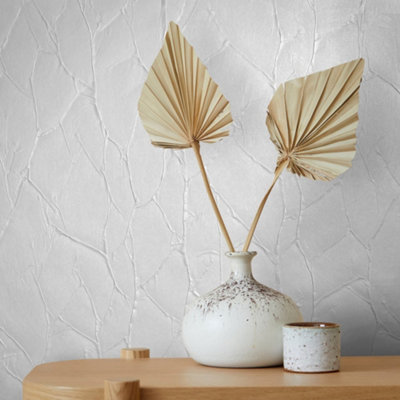 Galerie Natural Opulence White Paper Geo Wallpaper Roll from B&Q