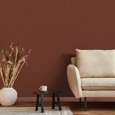 Galerie Energy Collection Red Fibre Effect Wallpaper Roll from B&Q