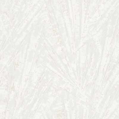 Galerie Energy Collection Metallic Cream Fan Palm Effect Wallpaper Roll from B&Q