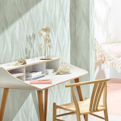 Galerie Energy Collection Green Flame Effect Wallpaper Roll from B&Q
