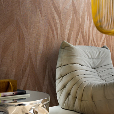 Galerie Energy Collection Orange Flame Effect Wallpaper Roll from B&Q