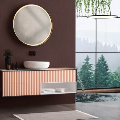 Galerie Energy Collection Red Plain Scored Effect Wallpaper Roll from B&Q