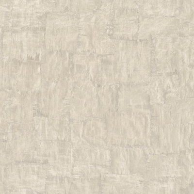 Galerie Earth Collection Beige Textured Bark Sheen Wallpaper Roll from B&Q