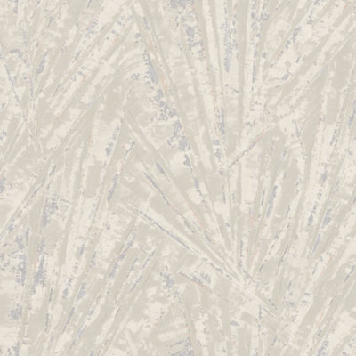 Galerie Earth Collection Beige Textured Fan Palm Sheen Wallpaper Roll from B&Q