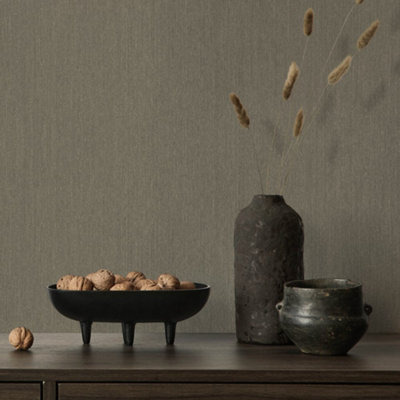 Galerie Earth Collection Gold Textured Streaks Effect Sheen Wallpaper Roll from B&Q