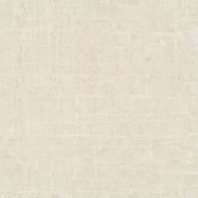 Galerie Earth Collection Beige Textured Stonework Effect Sheen Wallpaper Roll from B&Q