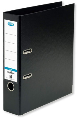 Elba Smart Pro + 10468Bl Folder A4 5 Cm Spine Interchangeable Spine Label 10 Items Blue Folder Smart Pro+ Black from B&Q